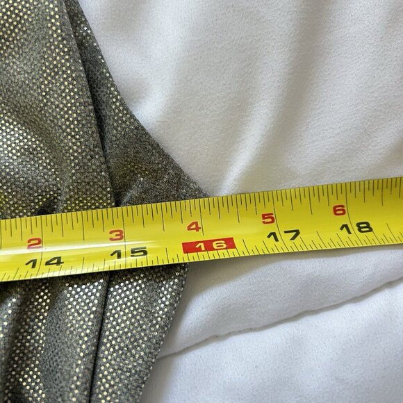 Nordstrom Superfoxx Silver Shine Slide Knot Slit Dress Womens Small Sleeveless - Picture 8 of 9